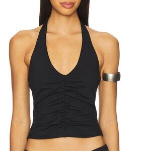 Brand New NWT Revolve Center Gathered Tie Halter Top